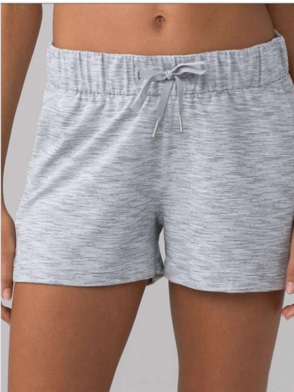 Lululemon Athletica Light Gray On the Fly Shorts Size 8